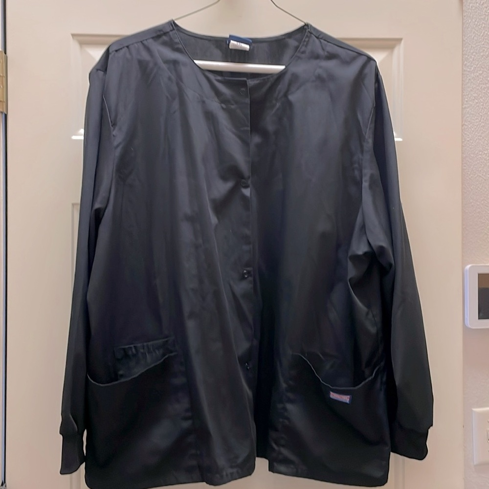 Cherokee scrub jacket. SZ 2XL. Black. Like new.